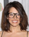 Sarah Shahi's midlength hair