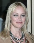 Sharon Stone with long straight hair