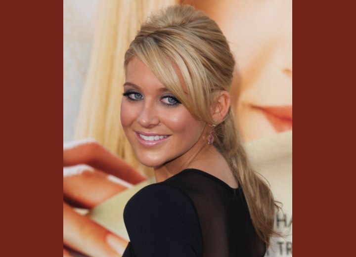 Stephanie Pratt's ponytail hairstyle