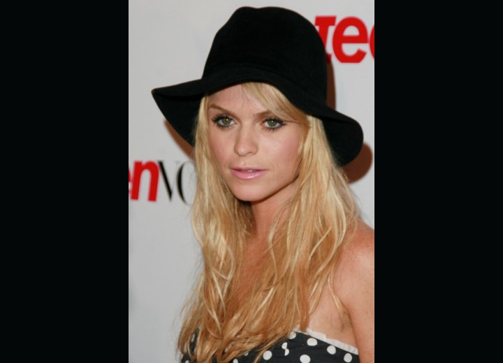 Taryn Manning wearing a hat