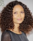 Thandie Newton with curls