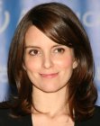 Tina Fey's medium long hairstyle