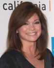 Valerie Bertinelli wearing her hair long and angling around the bottom of her face
