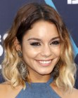 Vanessa Hudgens sporting medium long hair with ombré coloring