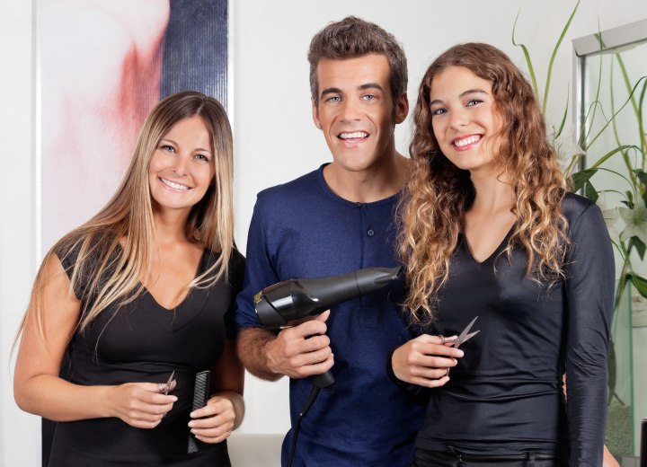 Friseursalon-Team