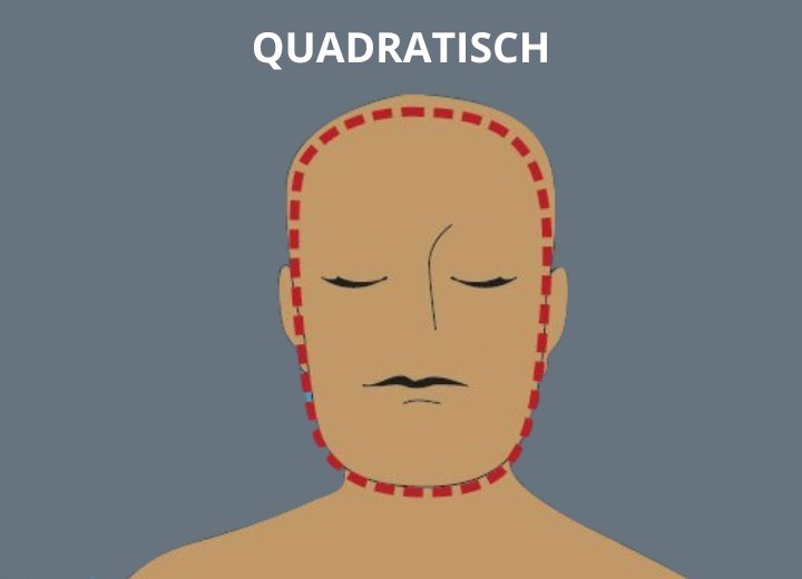 Quadratische Gesichtsform