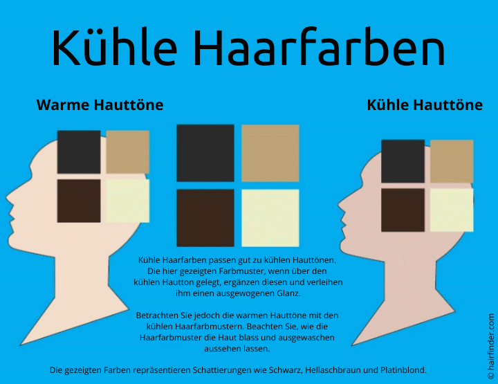 Kühle Haarfarben