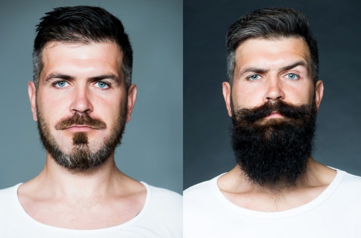 Bart und Schnurrbart