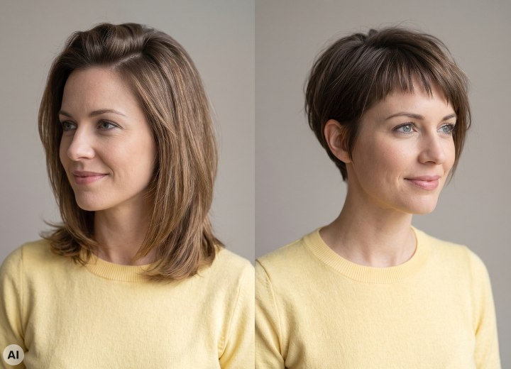 Gesichtsrahmende Frisuren, die den Blick von deinem Mund ablenken