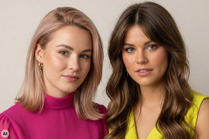 Hermosos estilos de cabello largo