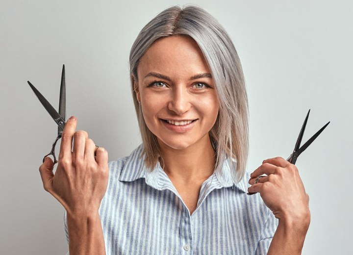 Peluquería con canas