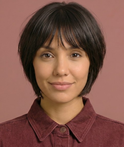 Bob desfilado para cabello oscuro