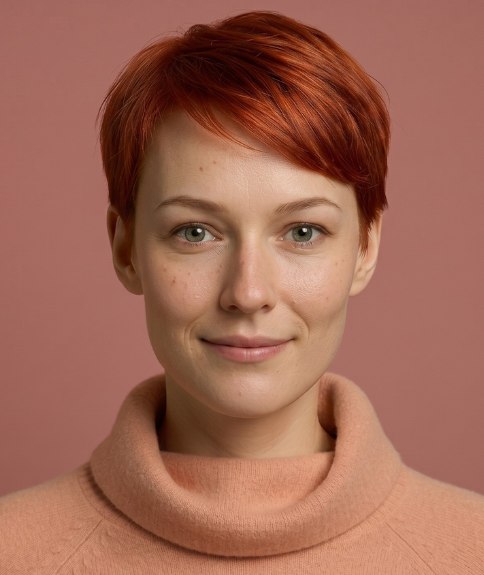 Corte pixie con capas sutiles