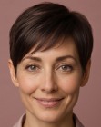 Cabello corto alrededor de las orejas 