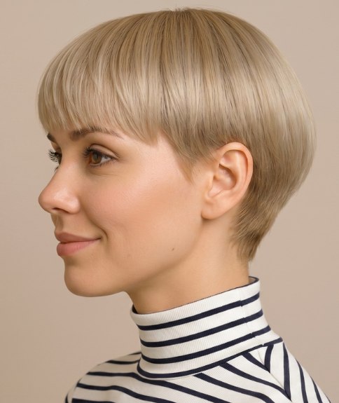 Corte de cabello corto f&aacute;cil de peinar