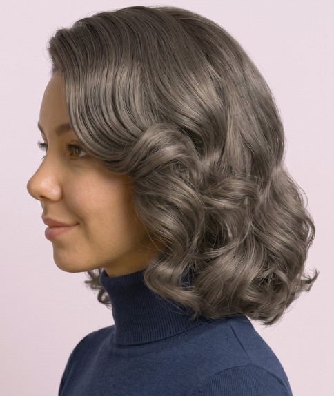 Cabello con estilo retro