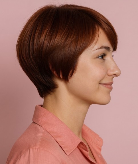 Cabello bob muy corto