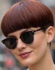 Corte de taz�n para cabello pelirrojo