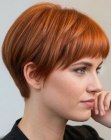 Cabello corto y liso