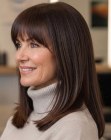 Cabello largo para mujeres mayores