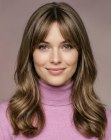 Estilo suave para cabello largo