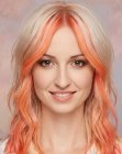 Cabello naranja moderno