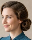 Moño bajo de los años 1930