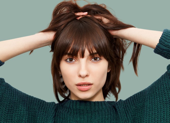 Mujer con un problema de cabello