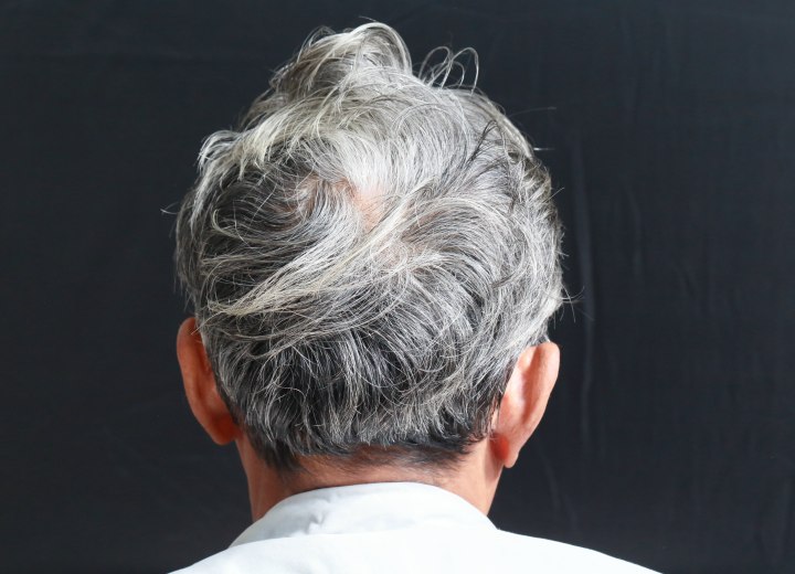 Remolino con pelo que se dispara