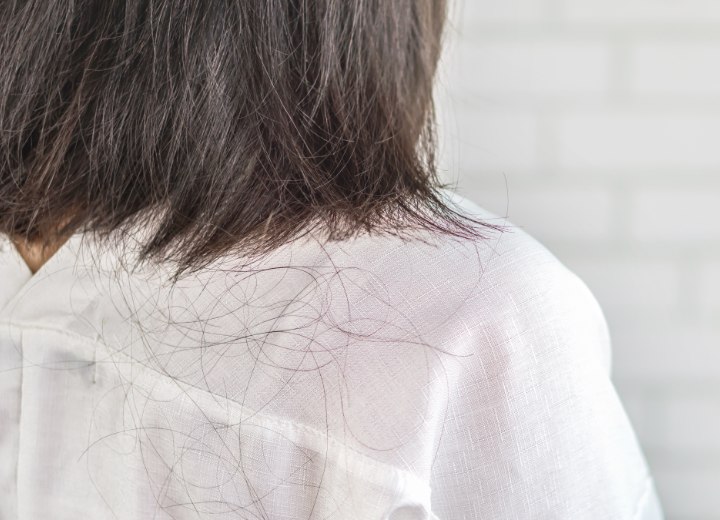 Mujer con perdida de cabello