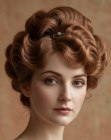 Coiffure relevée douce et gracieuse