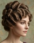 Élégante coiffure vintage