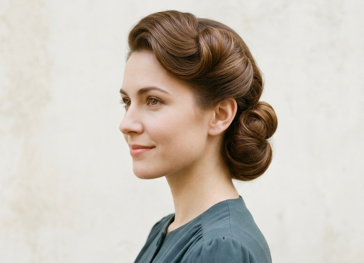 Chignon des années 1940