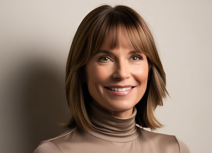 Bonne couleur de cheveux pour une femme plus âgée