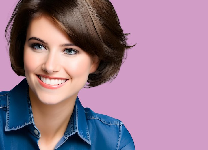 Coupe de cheveux courte moderne