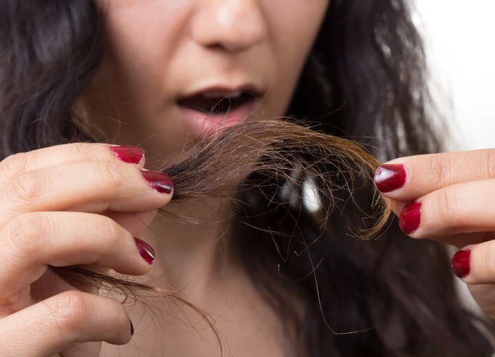 Cheveux longs abîmés