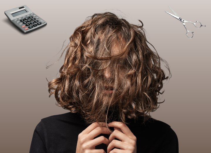 Jeune femme qui calcule la croissance de ses cheveux