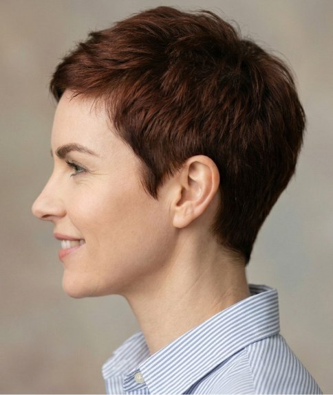 Cheveux courts faciles &agrave; coiffer pour femmes