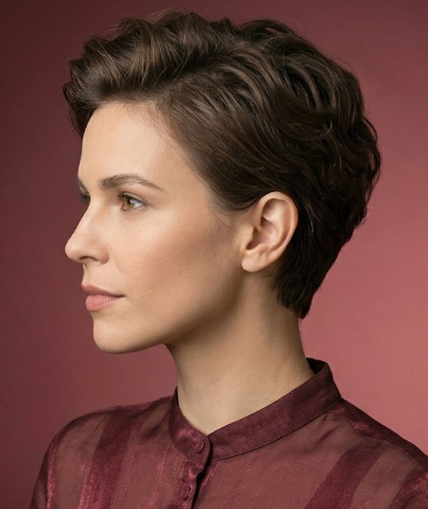 Cheveux courts dynamiques et &eacute;l&eacute;gants