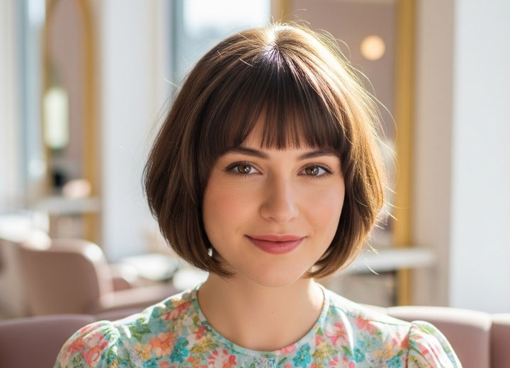 Carré classique avec frange pleine