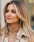 Cheveux longs et romantiques