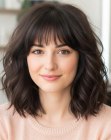 Cheveux mi-longs avec dégradé
