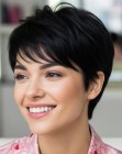Pixie pour cheveux noirs