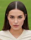 Cheveux longs qui descendent au-delà des épaules