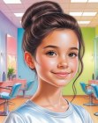 Coiffure avec chignon décoiffé