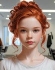 Chignon avec éléments vintage
