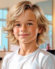 Look cheveux de plage pour petits garçons