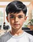 Coupe avec côtés ultra-courts pour petits garçons