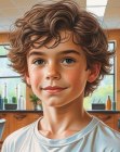Coupe pour petits garçons avec boucles