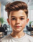 Cheveux avec quiff pour petits garçons